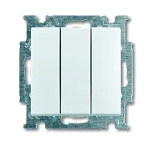 Выключатель 3-клавишный ABB BJB Basic 55 16А белый 