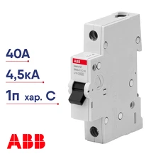 Автоматический выключатель ABB Basic M 1п С 40А 4,5кА  2CDS641041R0404