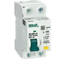 Диф. автомат DEKraft ДИФ-103 2п 50А 30мА тип AC 4.5кА