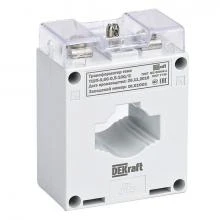 Трансформатор тока DEKraft ТШП-0.66 0.5S 250/5 5В.А d=30мм