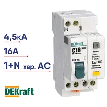 Диф. авт. ДИФ-102 2п 16А 30мА AC DEKraft