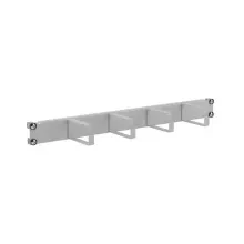 Кабельный органайзер DKC RAL7035 4 кольца для 19 IT-корпусов