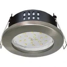 Светильник встраиваемый Ecola GX53-H9 IP65 98x55 Сатин-хром