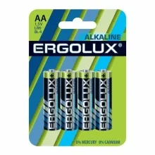 Элемент питания алкалиновый Ergolux LR03 BL-4