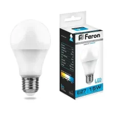 Лампа светодиодная Е27 Feron LB-94 А60 15Вт 6400К 220В