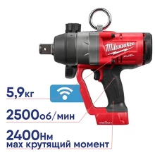 Гайковерт Milwaukee M18 ONEFHIWF1-0X ONE-KEY FUEL 1 аккумуляторный 4933459732