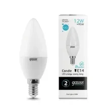 Лампа св/д свеча Е14 Gauss LED Elementary 12Вт 4100К 920Лм