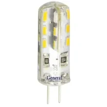 Лампа светодиодная G4 General 3Вт 220В 4500К силикон BL5