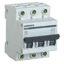 Автомат. выключатель GENERICA модульный 3п C 4.5кА ВА47-29М