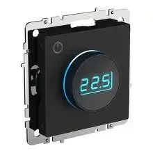Термостат электронный IEK BRITE СП IP20 ТС10-1-БрЧ черный