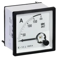 Амперметр IEK Э47 150 5А 72х72мм AC 1,5
