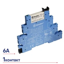 Интерфейсный модуль электромеханич. реле 1СО 6А AgNi 24В AC/DC IP20
