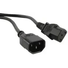 Кабель питания Hyperline PWC-IEC13-IEC14-1.0-BK