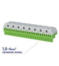 Клемма РЕ 26х4+8х25кв.мм. ZK268G АВВ 2CPX063166R9999