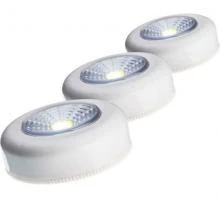 Фонарь подсветка КОСМОС 1Вт COB LED 3xAAA самоклеящийся 3шт