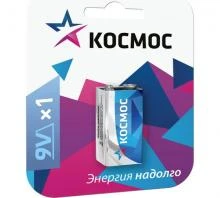Батарейка Крона КОСМОС 6LR61 BP-1 алкалиновая (1шт)