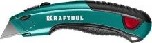 Нож KRAFTOOL универсальный с автостопом