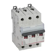 Автоматический выключатель Legrand DX3 3п 4А тип D 10kA