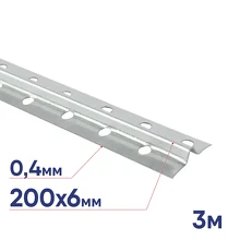 Профиль маячковый KNAUF L3000x20x6мм KNAUF оцинкованный перфорированный 