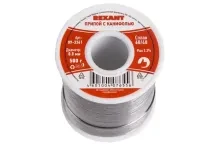 Припой с канифолью Rexant d=0,8мм 500г
