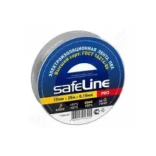 Изолента Safeline 19ммх25мм серо-стальной