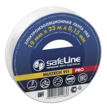 Изолента ПВХ Safeline 19мм 25м белая