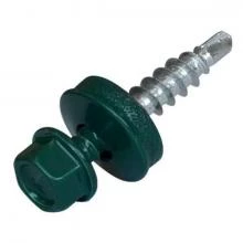 Саморез темно-зеленый кров 4,8х38 RAL6005 (200 шт)