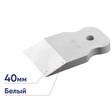 Шпатель 40мм резиновый белый STAYER Master