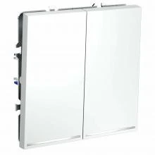Переключатель 2-клавишный VOLTUM S70 белый матовый