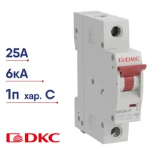 Автоматический выключатель DKC 1п 25А C 6кА MD63N-1PC25