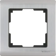 Рамка 1-постовая Werkel Metallic гланцевый никель