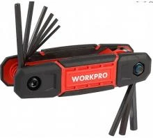 Набор шестигранных ключей WORKPRO складной 9шт 